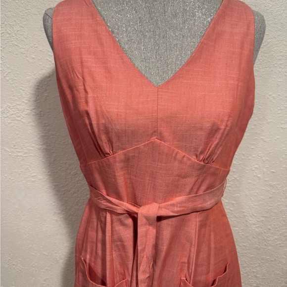 Gabby Skye Pink Sleeveless V-Neck Sundress. NWT SZ 10 - Picture 5 of 9